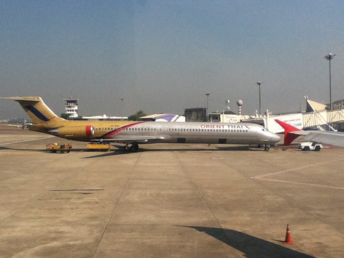 Orient Thai plane at Hat Yai Airport