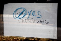 No (Yes) Trespassing