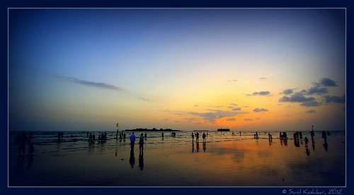 As the sun goes down @ Alibag Beach