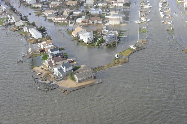 Coast Guard flyover of Long Island post Hurricane Sandy [Image 8 of 9]