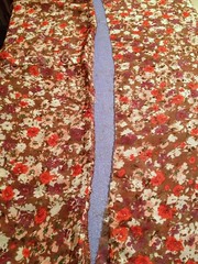 Floral Top to Scarf Refashion - In Progress