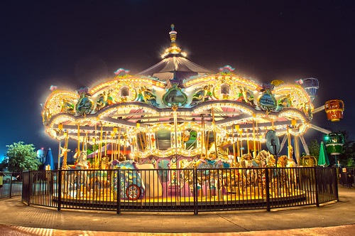 carousel at night by DigiDreamGrafix.com