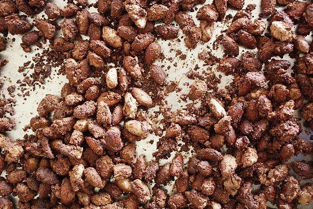 cocoa-roasted almonds // Girl Versus Dough