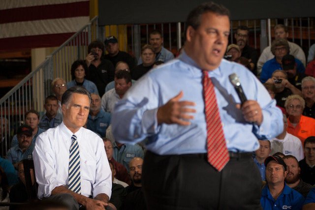 Romney and Christie in Mount Vernon-9