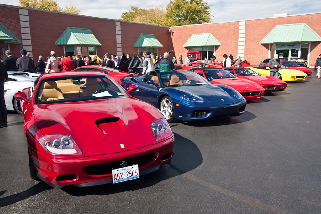 Line of Ferraris
