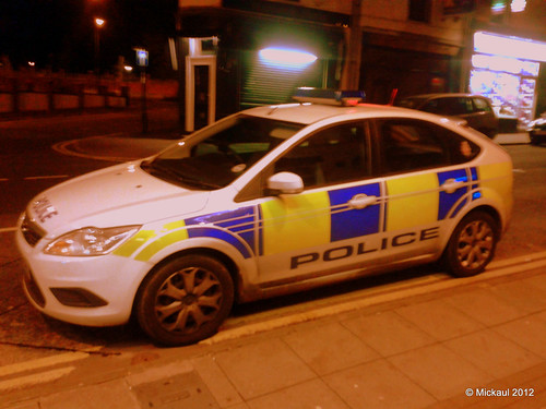 Police Car Parked On Double Yellow Lines by Mickaul