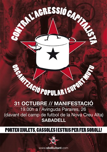 manifestació sabadell 31 octubre 2012