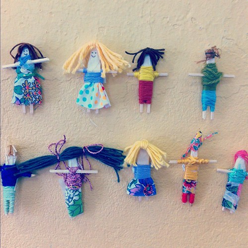 Ran into these cute little worry dolls from the #heymaker kids workshop today