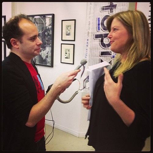 @sandysharkey and @alannealottawa chatting at the #ottgatlove photo contest launch #ottawastarsinmyeyes