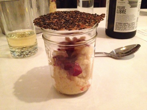 Pumpkin Rice Pudding with Sesame Lace Cookie at Southport Grocery Secret Supper