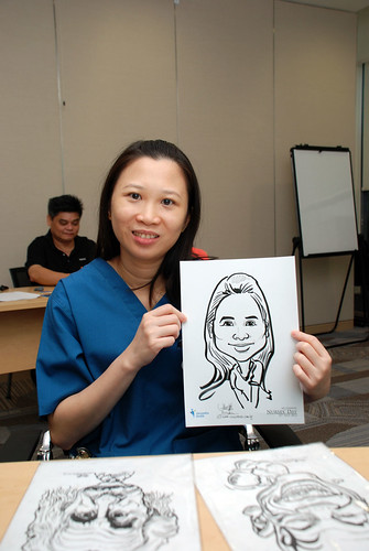 caricature live sketching for Khoo Teck Puat Hospital, Nurses' Day - 19