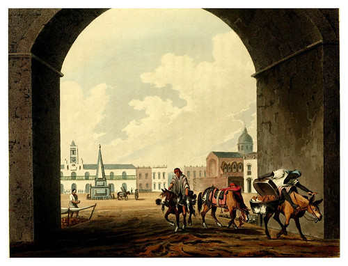 006-La plaza de Buenos Aires desde el arco de la Recova-Picturesque illustrations of Buenos Ayres and Monte Video..-1820- Emeric Essex Vidal
