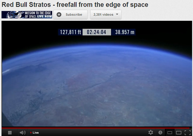 view of earth from 127000 feet