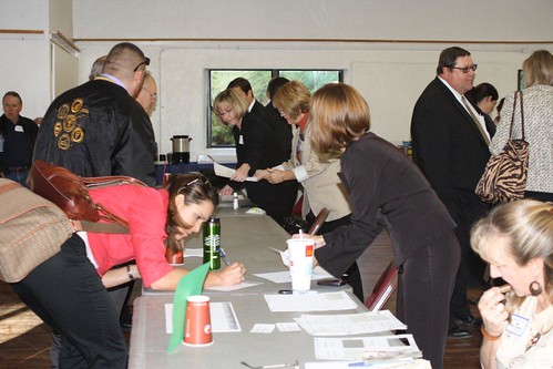 Participants registering for the conference in Pueblo, Colorado. USDA photo.