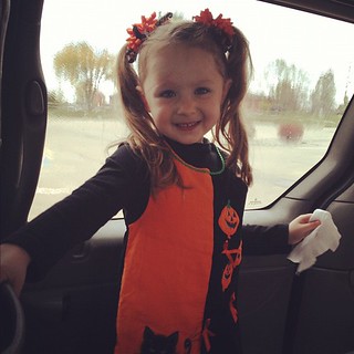 #Picture day for Emmy! :-) A little #Halloween ensemble. :-)