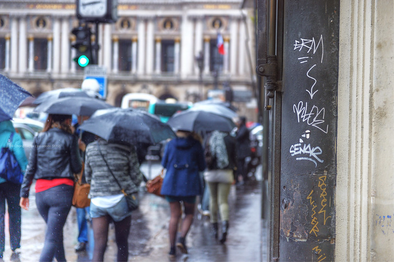[street] raining in Paris