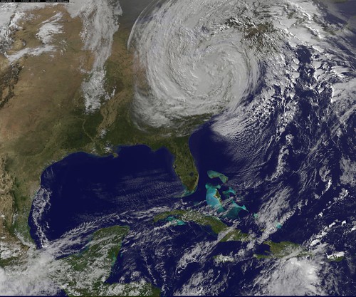 GOES-13 Image of Sandy as of 2012 Oct 30 1602 EDT
