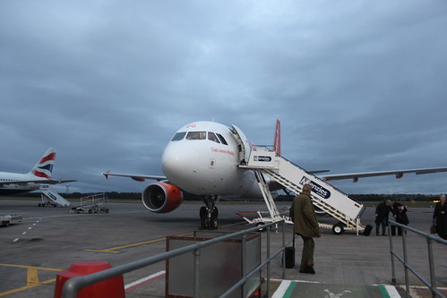 easyJet Airbus A319 G-EZGG 'Capt. James Whalley' on the ground at Edinburgh