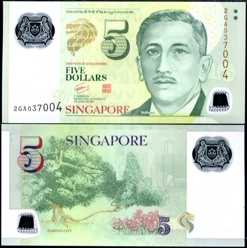 5 Dolárov Singapúr 2007