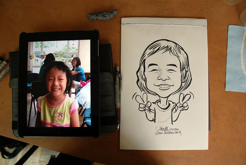 caricature sketching for a birthday party 07072012 - 14
