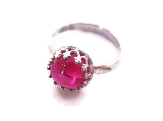 ruby ornate ring