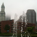Foggy Boston from the Greenway posted by JackVinson to Flickr