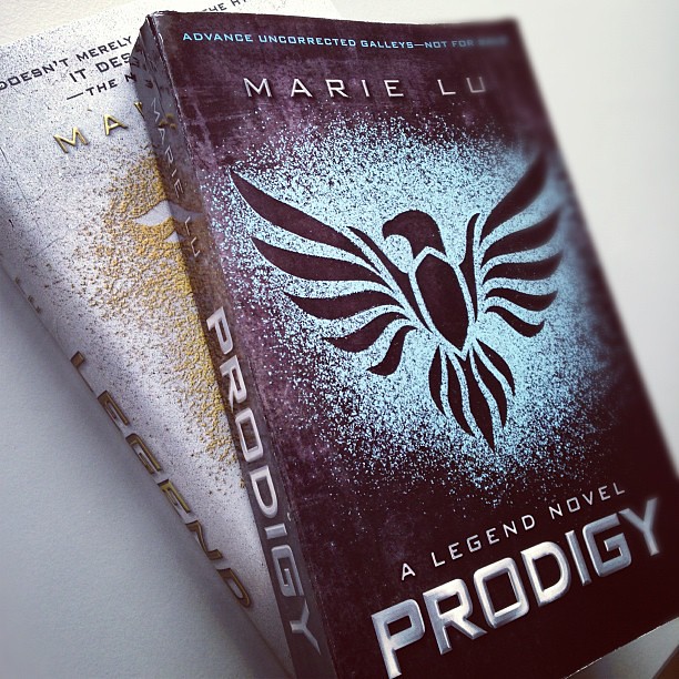 ooh, my first ever ARC just got delivered: Prodigy from Marie Lu (and an RC of its prequel). Dystopian scifi + Les Mis. Can't wait to read them!