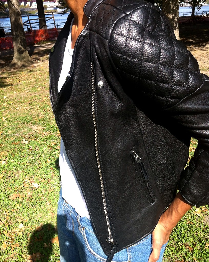 Leather jkt side view