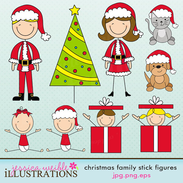 free clip art family christmas - photo #22