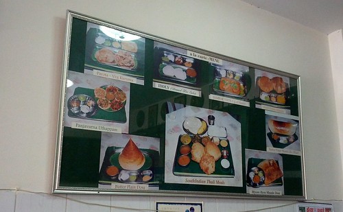 Menu Board @ Chennai Kitchen