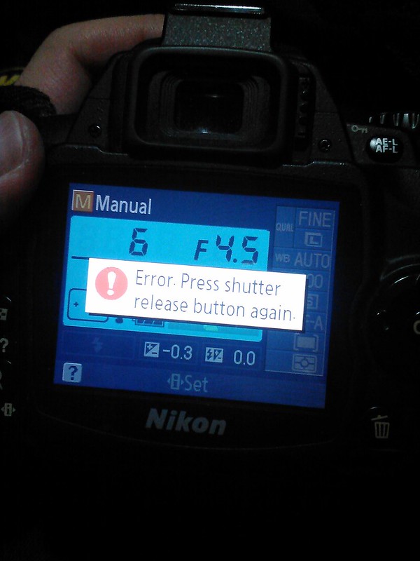 Nikon D40 Error Message