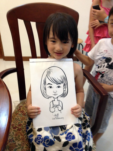 caricature live sketching for birthday party 14072012 - 1