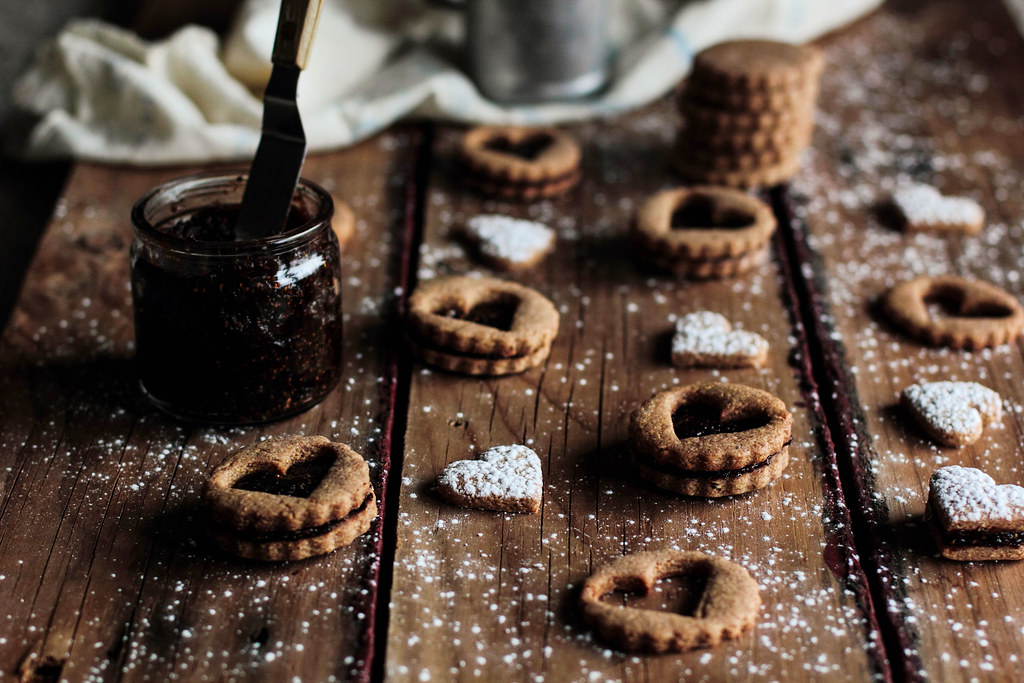 Toasted Almond Cookies with Dried Fig Filling