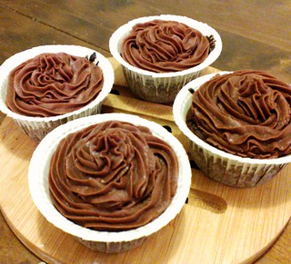 Fudge brownie cupcakes