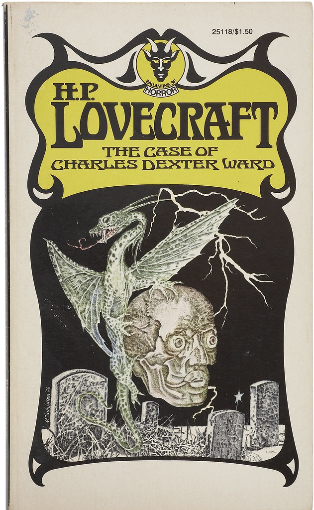 Murray Tinkelman - Cover for "The Case of Charles Dexter Ward" by H.P Lovecraft, paperback cover, 1976