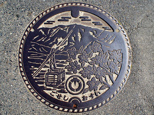 Gose city Nara pref, manhole cover （奈良県御所市のマンホール）