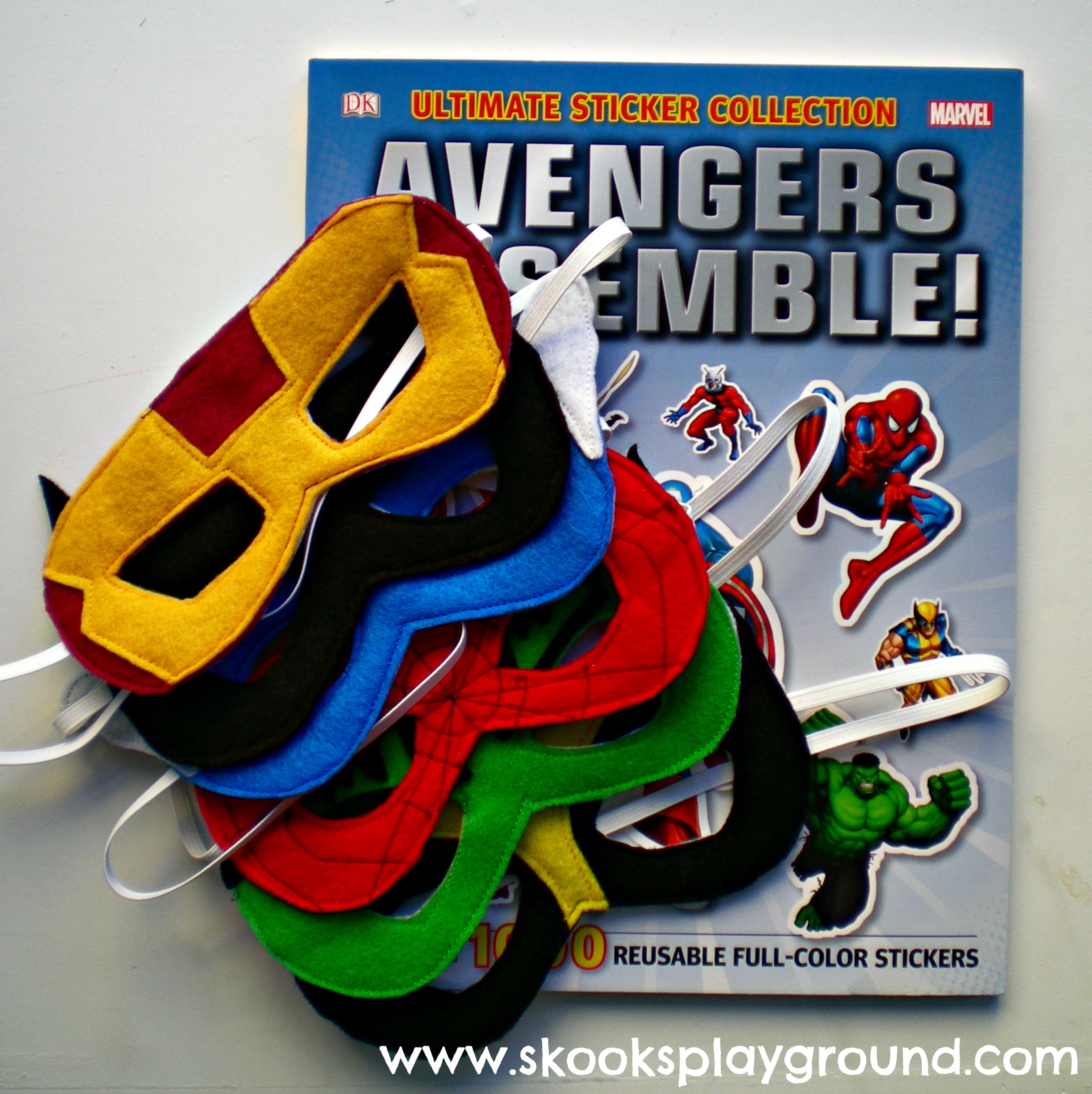 Superhero Masks with Book
