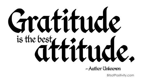 "Gratitude is the Best Attitude" Word Art Freebie