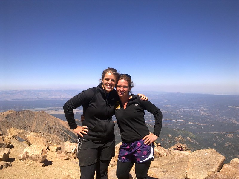 Jen and Laura on Pike's Peak