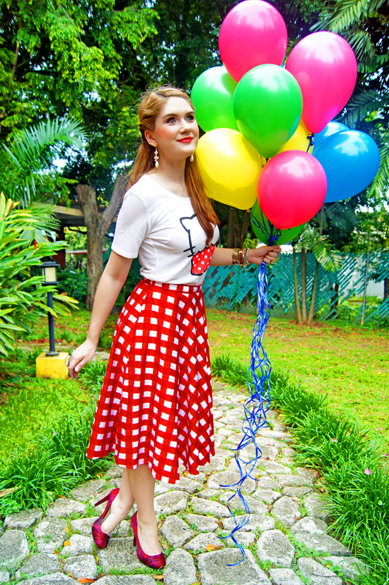 Balloons and Colorful Fashion