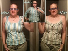 Summer Stripes Tops Before & After