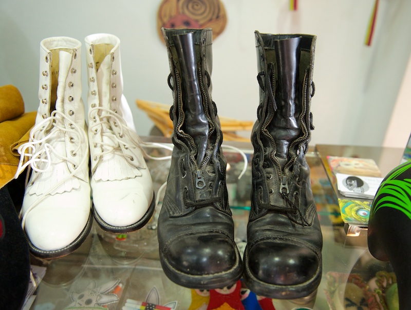vintage black boots