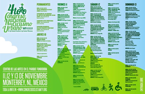 Programa 4to. Congreso Nacional de Ciclismo Urbano