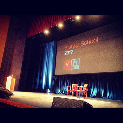 Have a front row seat for #startupschool ready for Zuck.