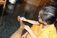 Marziya Cleans Up My Leg After I Come Back From The Shoot by firoze shakir photographerno1