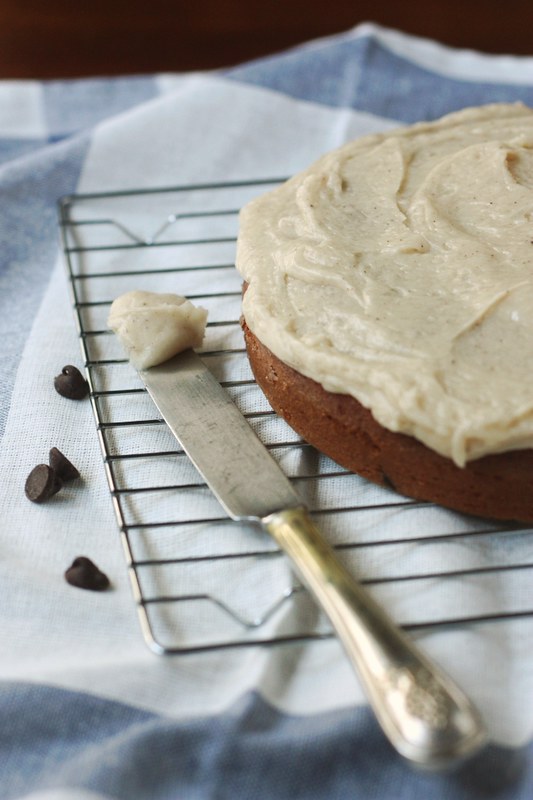 Banana Chocolate Chip Cake with Brown Butter Icing