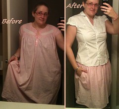 Nighty Skirt Before & After