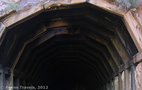 The top of one of the tunnels along the Manitou Railroad Grade, Pike National Forest, Colorado