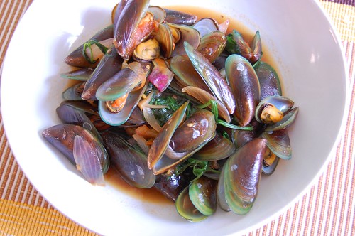 mussel soup oyster sauce