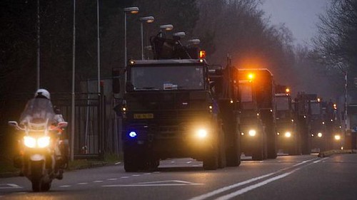 U.S. patriot missiles being transported through the NATO country of Turkey. Demonstrations have taken place in various parts of the country against the threat of war against Syria. by Pan-African News Wire File Photos